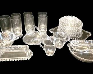 32 Pieces Of Imperial Glass Candlewick Pattern Glassware