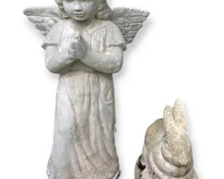 Concrete Garden Angel  Bunny