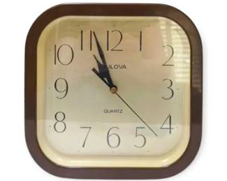1980s Bulova Wall Clock Japan WORKS