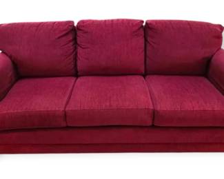 Smith Bros. Of Berne Cranberry Colored Sofa
