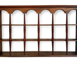 Vintage Wooden Teacup Plate Shelf