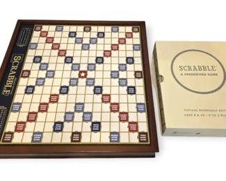 Scrabble Deluxe Edition  Vintage Bookshelf Edition Games