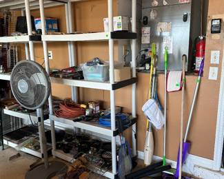 Yes the shelves will be for sale too (pickup on Saturday please!)