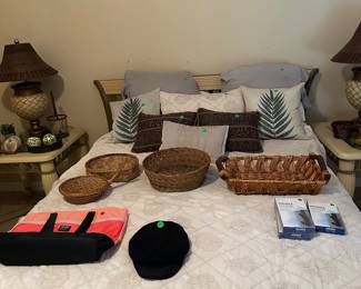 Bed is for sale, as is everything on it