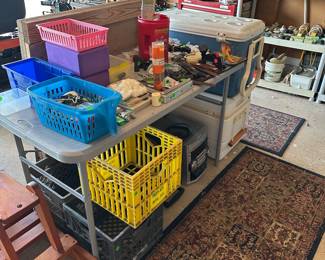 Coolers and milk crates and more