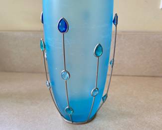 Swarovski blue vase~