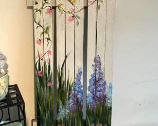 Painted picket fence - 2 available