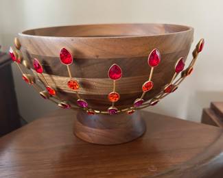 Swarovski Walnut Bowl ~