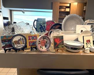 misc glass and pewter