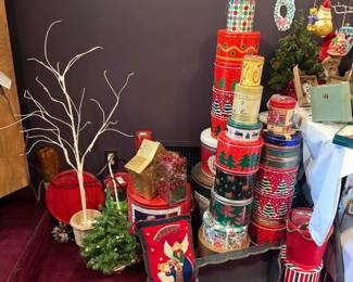 Christmas tins