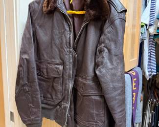 leather flight jacket G1 