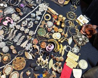 earrings and brooches