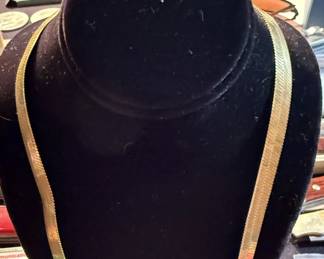 14k 18" herringbone chain