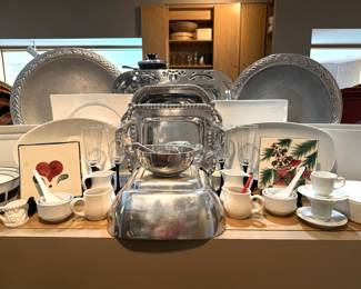 misc glass and pewter