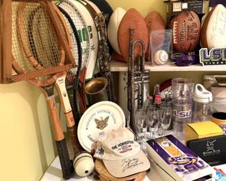 tennis racquets signed hat