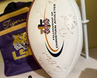 Christian athletes signed football