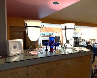 iron lamps with urn shades