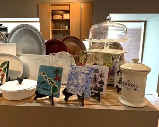 misc glass and pewter