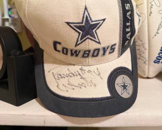 dallas cowboys randy white signed hat