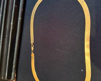 14k 24" herringbone chain