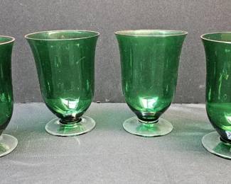 Vintage Lenox Green Glasses
