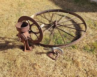 Steel Wagon Wheel  Decor