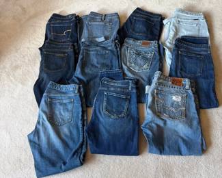 Eleven Pair of Blue Jeans