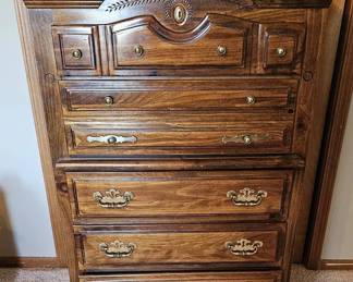 Five Drawer Pressed Wood Dresser