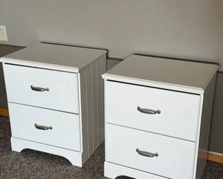 Two White Nightstands
