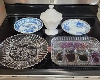 Vintage Federal Glass Dish  More