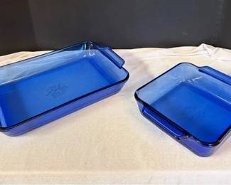 Anchor Hocking Blue Baking Dishes