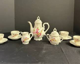 Handpainted Porcelain Tea Set