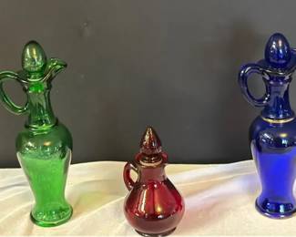 Three Vintage Avon Decanters
