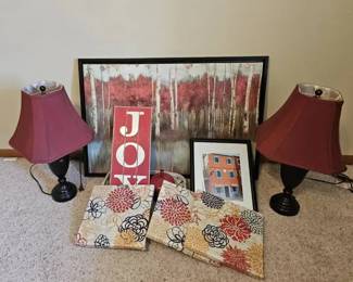 Red Decor  Lamps