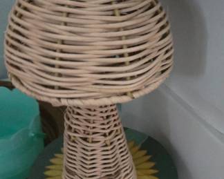 Wicker lamp