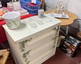 Small painted chest of drawers