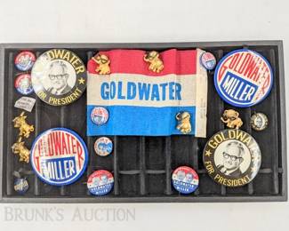 VINTAGE POLITICAL PINS 