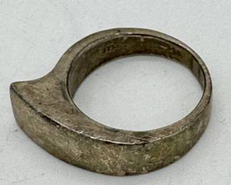 Sterling silver ring.