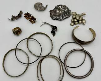 Sterling silver jewelry.