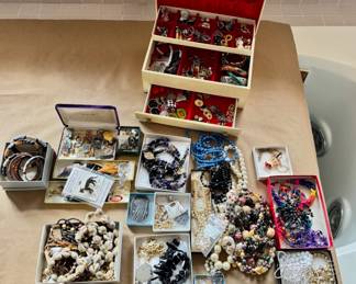 Large jewelry collection.