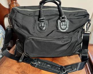 Tumi black nylon computer case.