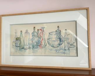 Signed Mary Ann Boyson watercolor.