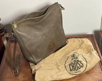 Markcross leather shoulder bag.