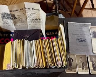 Lot of Civil War letters and photos.