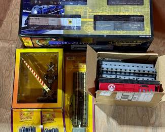 Rail King 260 Hi-Ball Freight Express train set and accessories.
