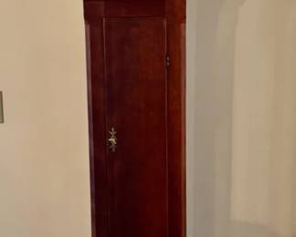 Tall case clock.