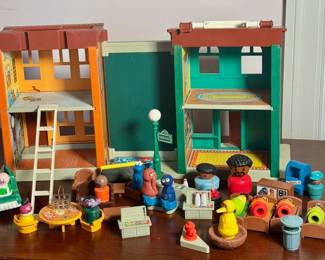 Vintage Fisher Price Sesame Street play set.