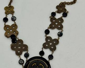 Vintage Jan Michaels asian style necklace.