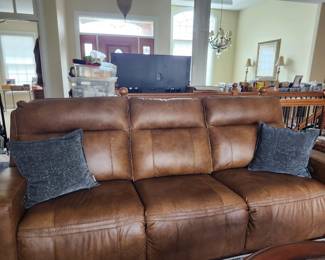 leather couch, electric