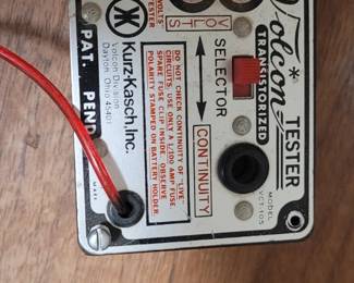 Volcon transistorized tester